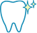 輝く歯のイラスト